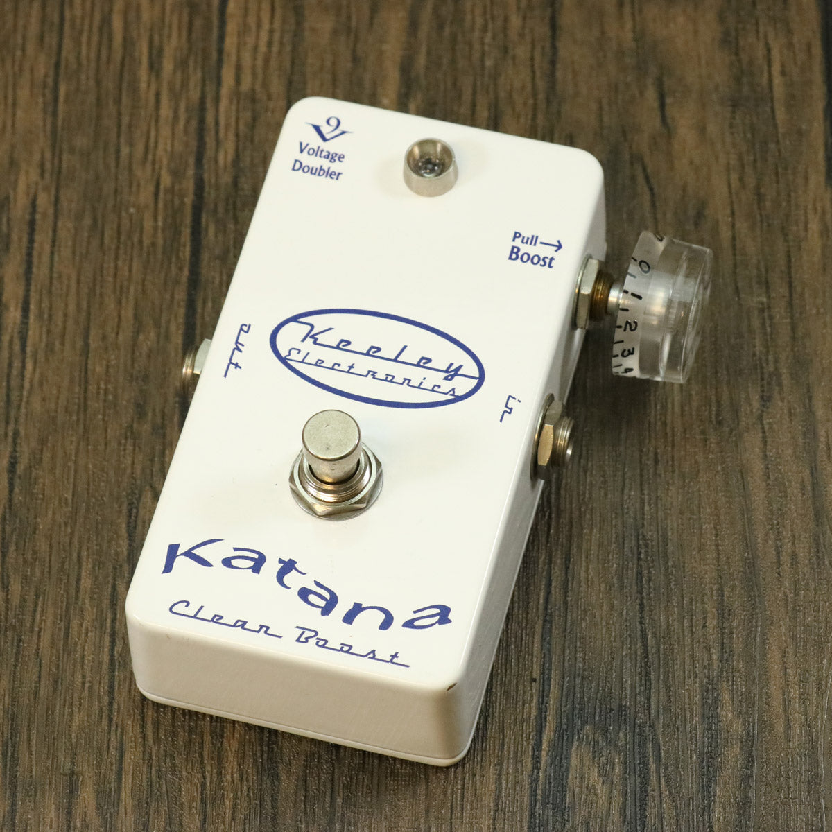 Keeley Katana Clean Boost Pedal - Throwback White