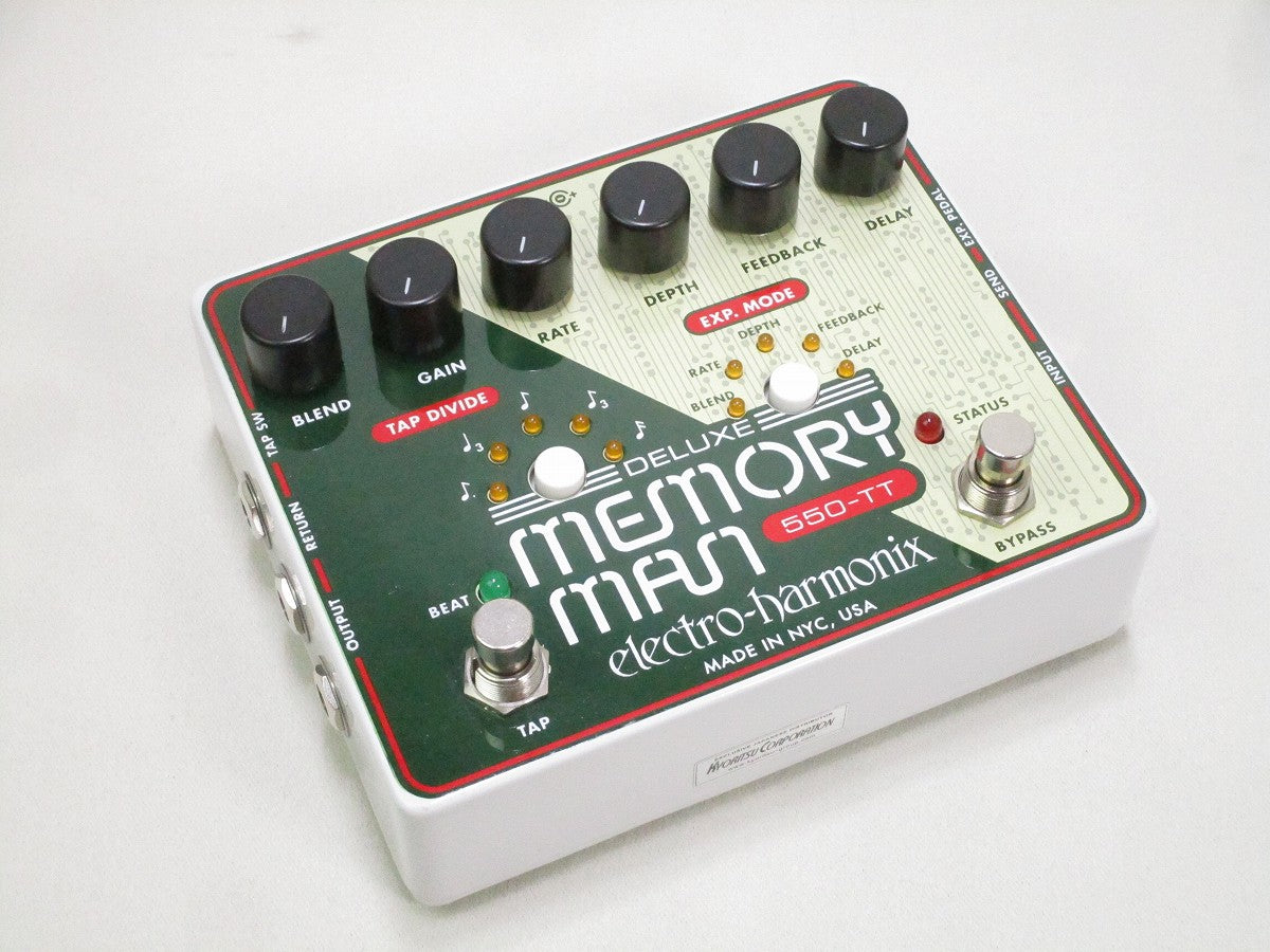 USED Electro-Harmonix / Deluxe Memory Man 550TT Analog Delay with Tap Tempo  Delay [09]