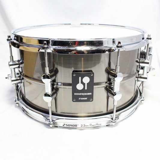 USED SONOR / KS-1307SDB Kompressor Brass Snare 13x7 Snare Drum [08]