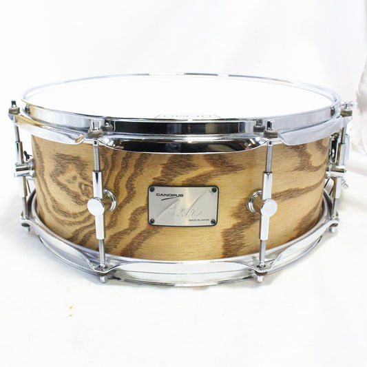 USED CANOPUS / AH-1455 Ash Snare Natural Grain 14×5.5 CANOPUS Ash Snare Drum [08]