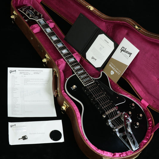 [SN CS100744] USED GIBSON CUSTOM / Demo Guitar Mod Collection Les Paul Custom w/Bigsby 3 Pickups Ebony [4.7kg] [08]
