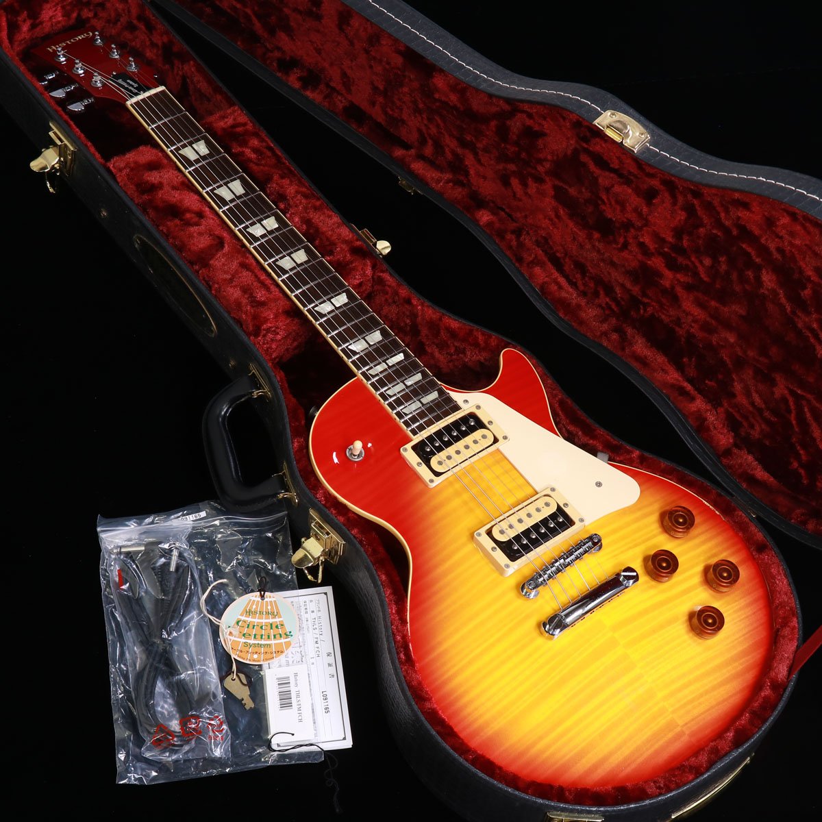 [SN L091165] USED HISTORY / TH-LS/FM FCH [3.98kg / made in 2009] History Les Paul type electric guitar [08]