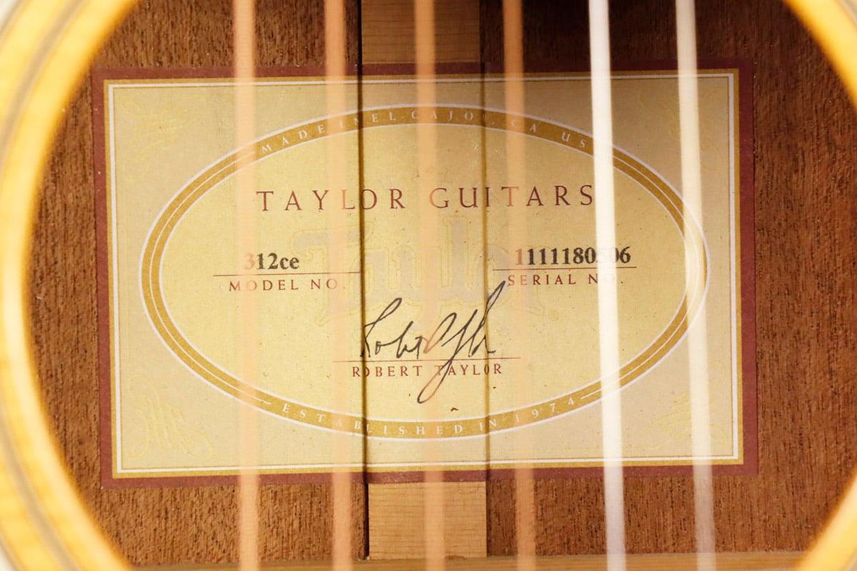 [SN 1111180506] USED TAYLOR / 312ce ES1 made in 2010 [12]