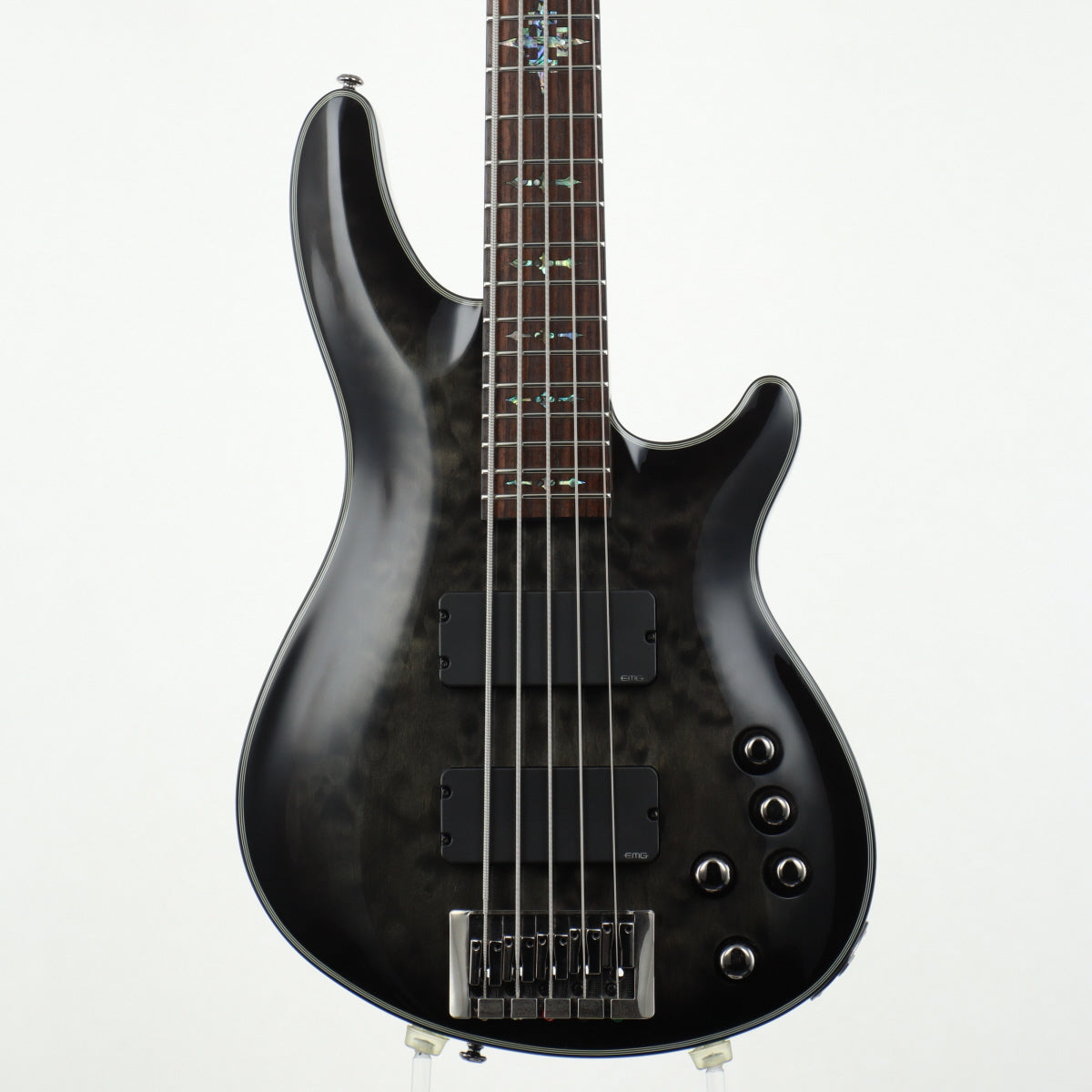 [SN IW16041599] USED SCHECTER / Diamond Series DAMIEN ELITE 5 See Thru  Black [11]