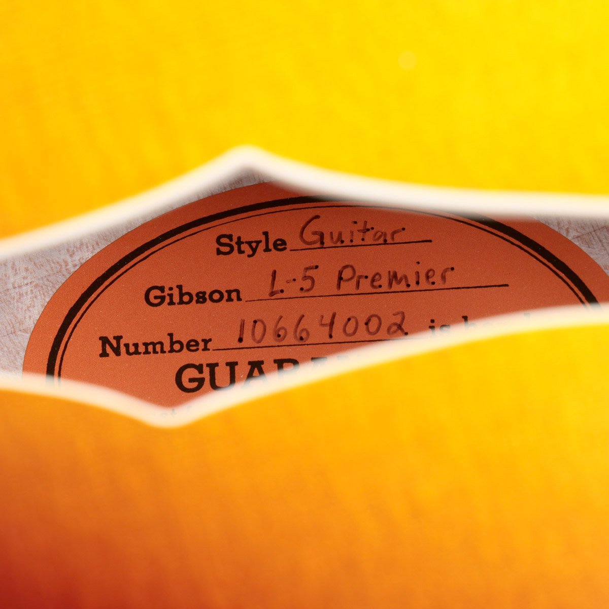[SN 10664002] USED GIBSON CUSTOM / L-5 Premier Vintage Sunburst [08]