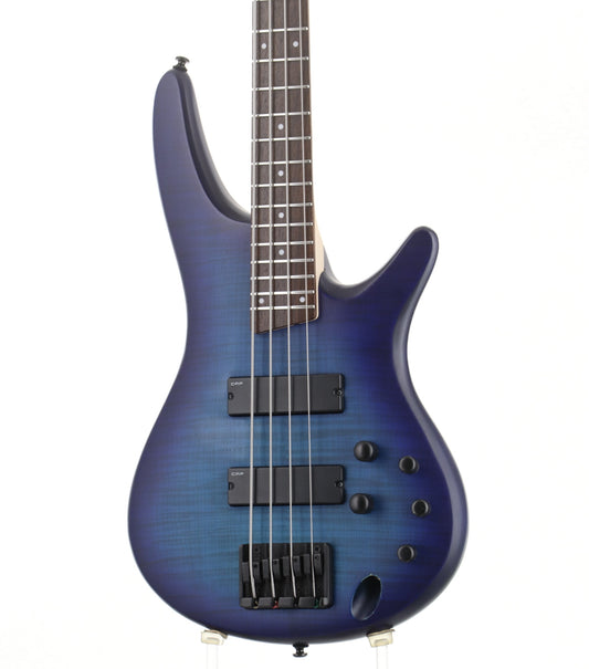 [SN I150909029] USED Ibanez / SR4FMBLTD Sapphire Blue Flat [Active][3.13kg / 2015] Ibanez Electric Bass [08]