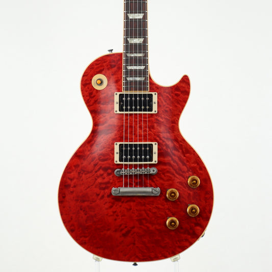 [SN 6  91258] USED Gibson Customshop / 1959 Les Paul Standard Reissue Quit Top 1996 Trans Red [12]