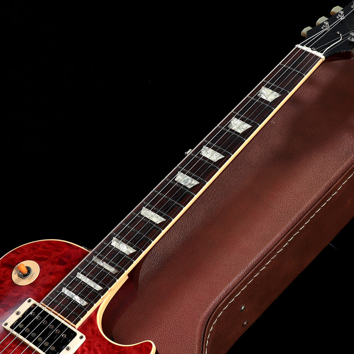[SN 6  91258] USED Gibson Customshop / 1959 Les Paul Standard Reissue Quit Top 1996 Trans Red [12]