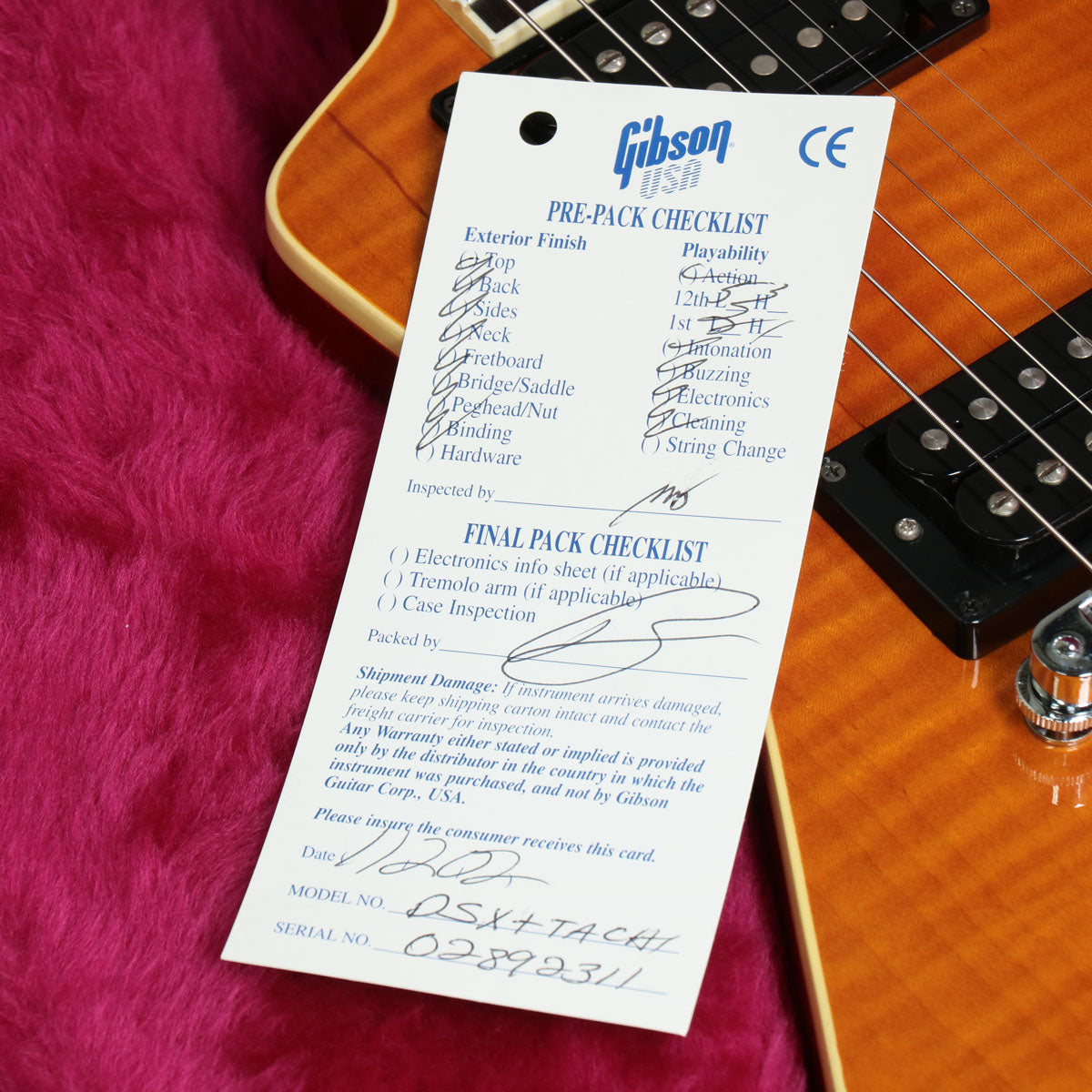 [SN 02892311] USED Gibson USA / X-plorer Pro Trans Amber [2002/3.34kg] Gibson Explorer Electric Guitar [08]