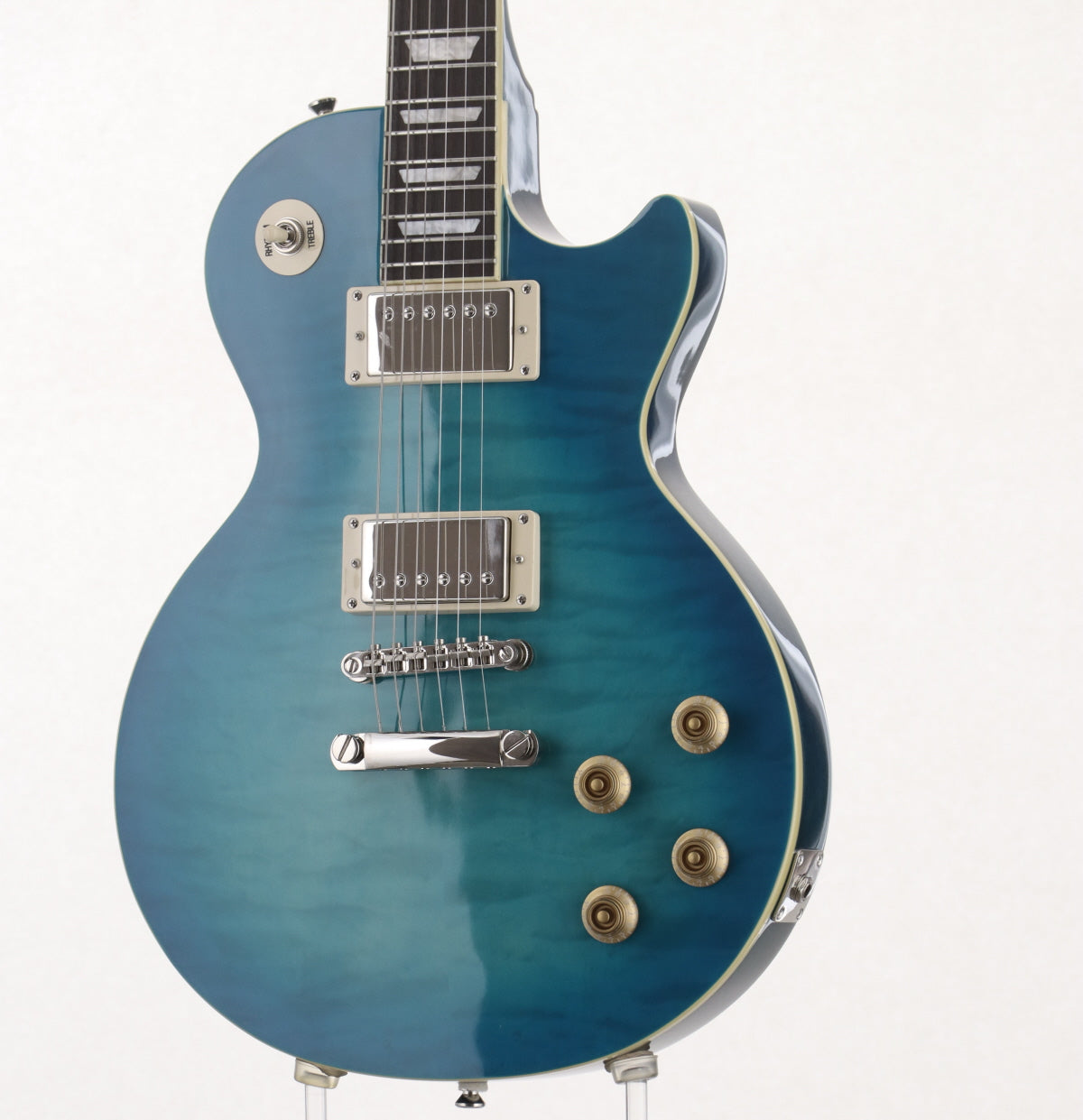 USED Epiphone / Goryo Yuto Les Paul Standard Blue Bur – Ishibashi