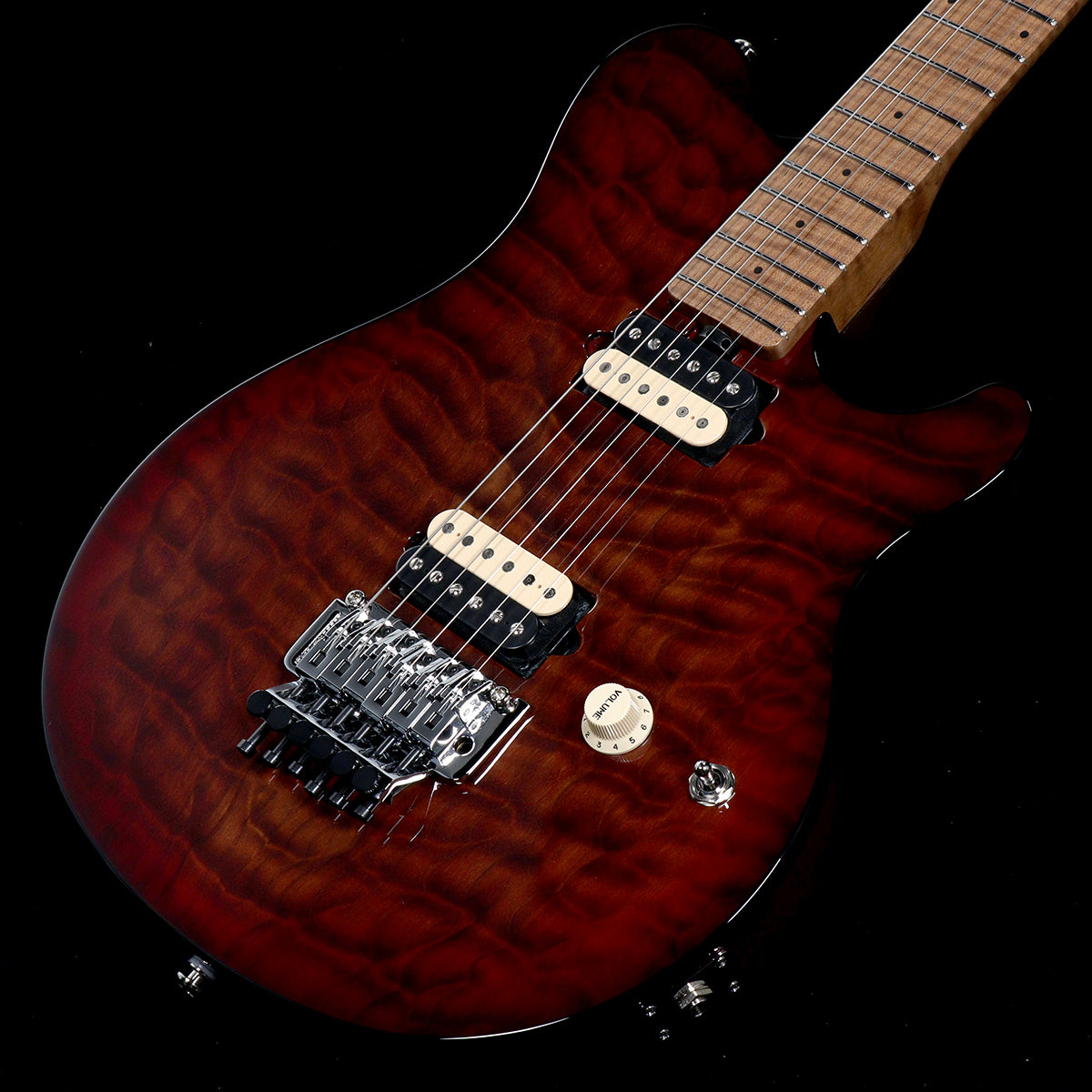 [SN H06212] MUSIC MAN / Axis Amber Quilt Figured Roasted Maple Neck(Weight:3.18kg) [05]