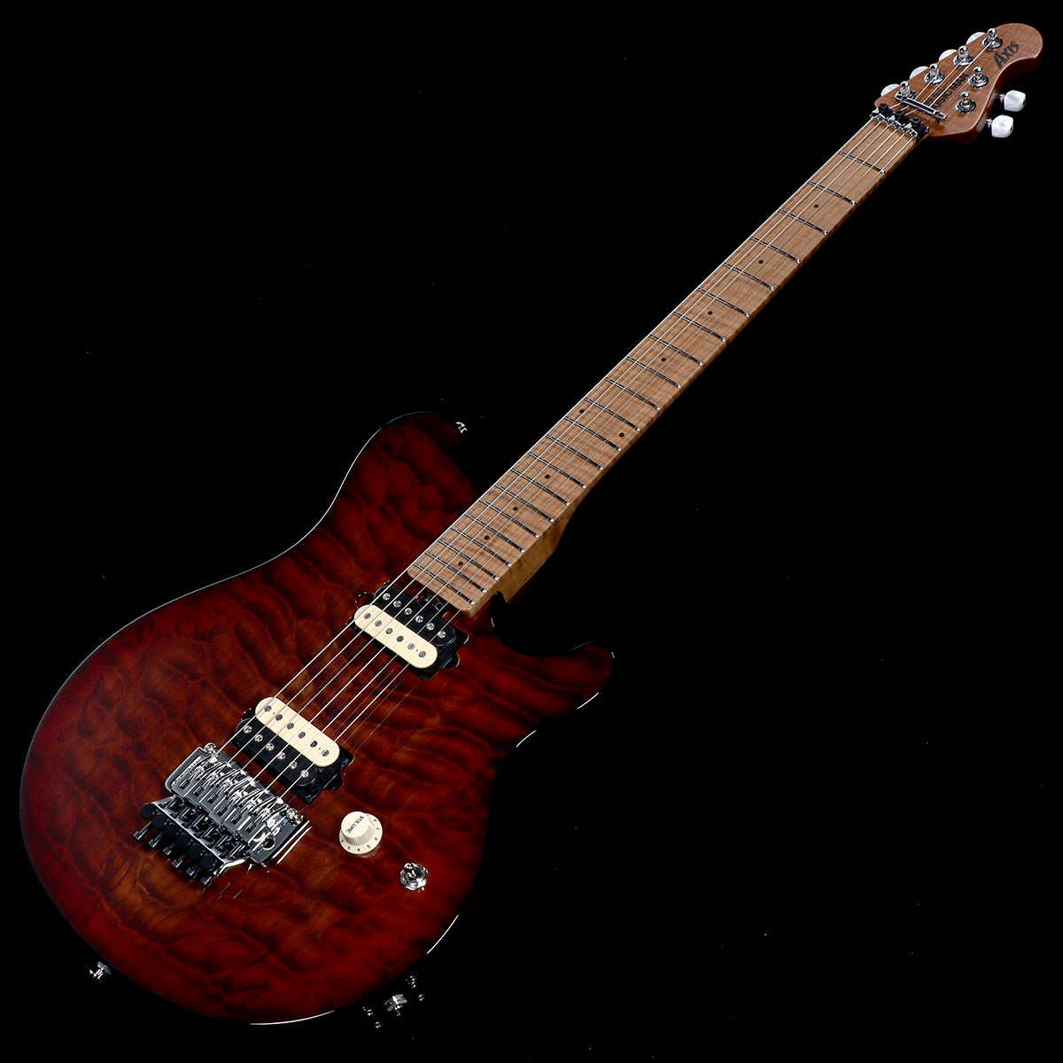 [SN H06212] MUSIC MAN / Axis Amber Quilt Figured Roasted Maple Neck(Weight:3.18kg) [05]