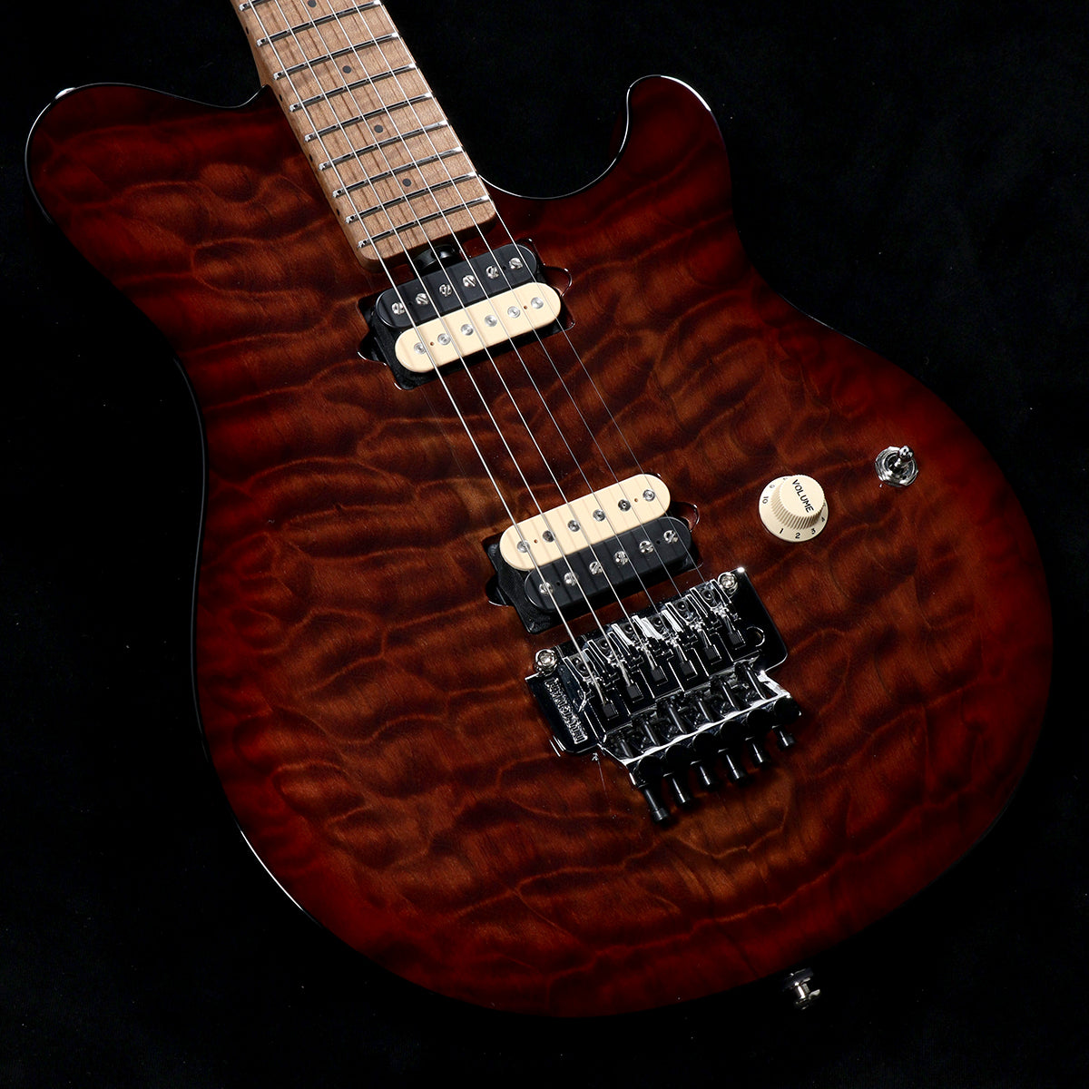 [SN H06212] MUSIC MAN / Axis Amber Quilt Figured Roasted Maple Neck(Weight:3.18kg) [05]