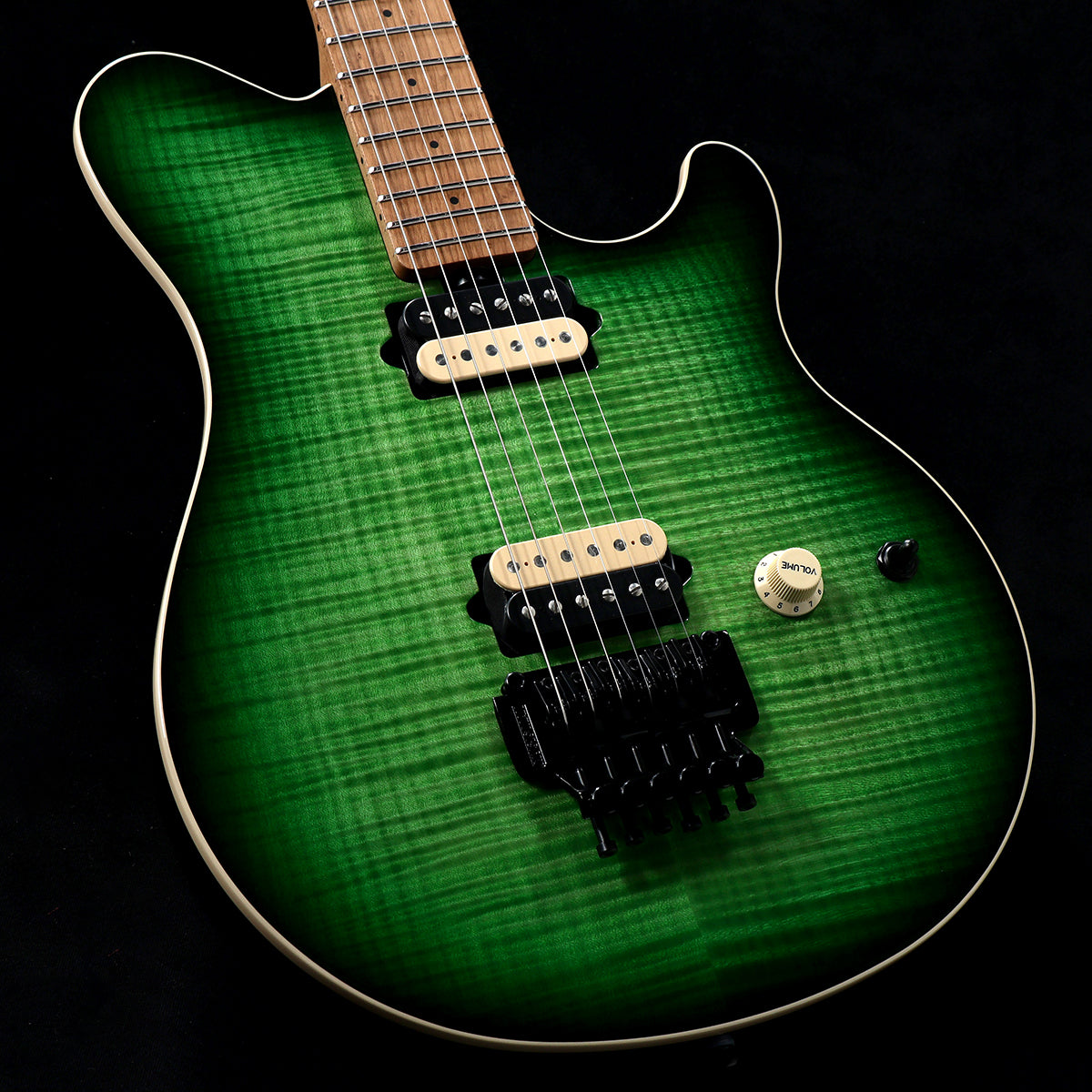 [SN H05390] MUSIC MAN / Axis Matcha Flame - Roasted Birdseye Maple Neck(Weight: 3.59kg) [05]