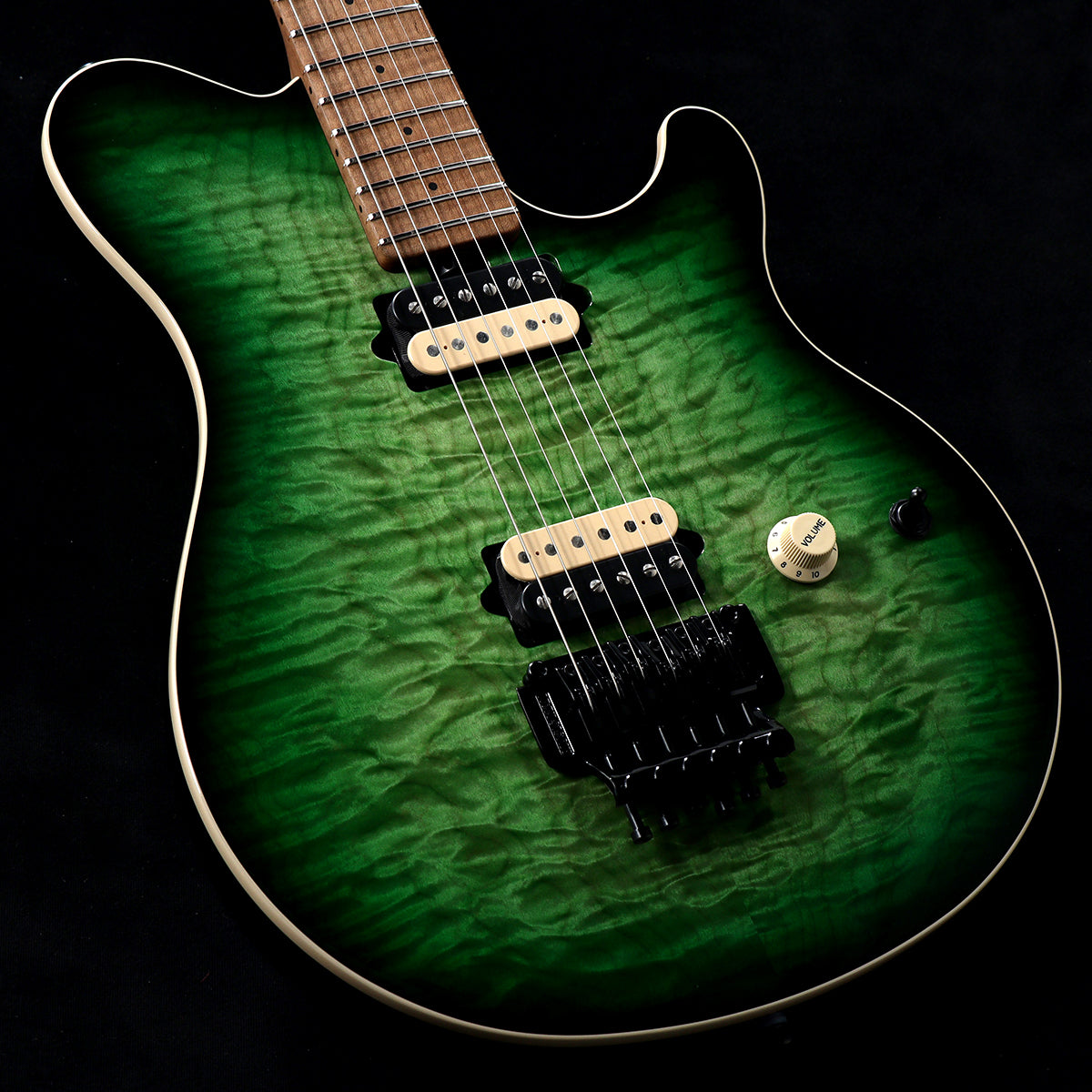 [SN H07272] MUSIC MAN / Axis Matcha Quilt - Figured Roasted Maple Neck(Weight: 3.37kg) [05]