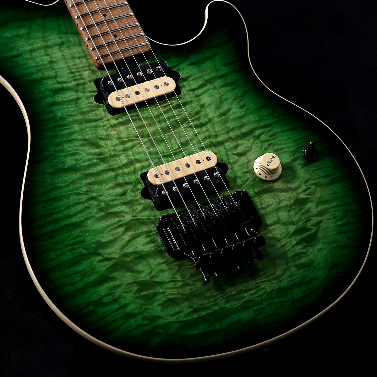 [SN H07272] MUSIC MAN / Axis Matcha Quilt - Figured Roasted Maple Neck(Weight: 3.37kg) [05]