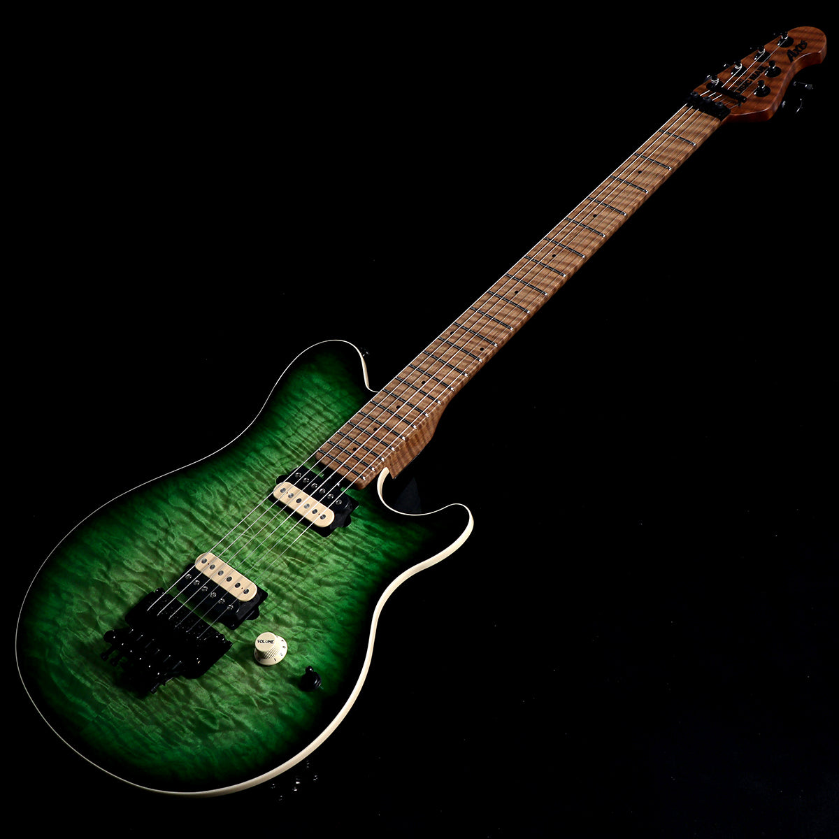 [SN H07272] MUSIC MAN / Axis Matcha Quilt - Figured Roasted Maple Neck(Weight: 3.37kg) [05]