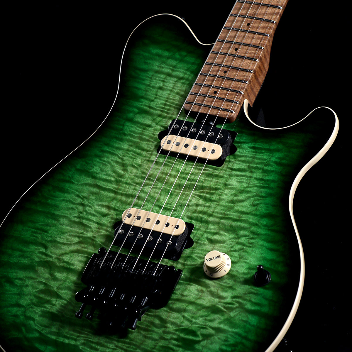 [SN H07272] MUSIC MAN / Axis Matcha Quilt - Figured Roasted Maple Neck(Weight: 3.37kg) [05]