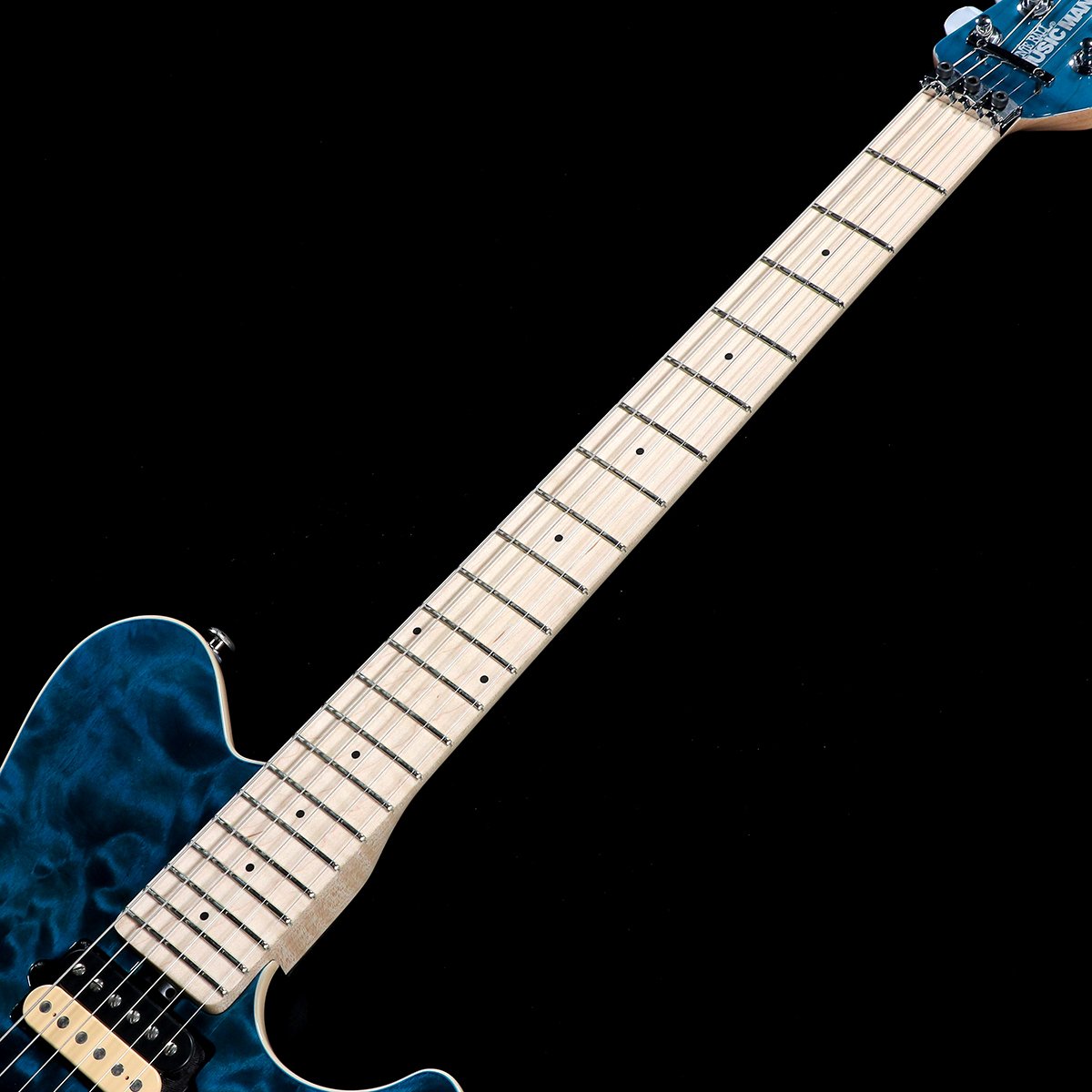 [SN H07538] Music Man / KID Limited AXIS Trans Blue Quilted Maple Top Matching Head(Weight:3.33kg) [05]