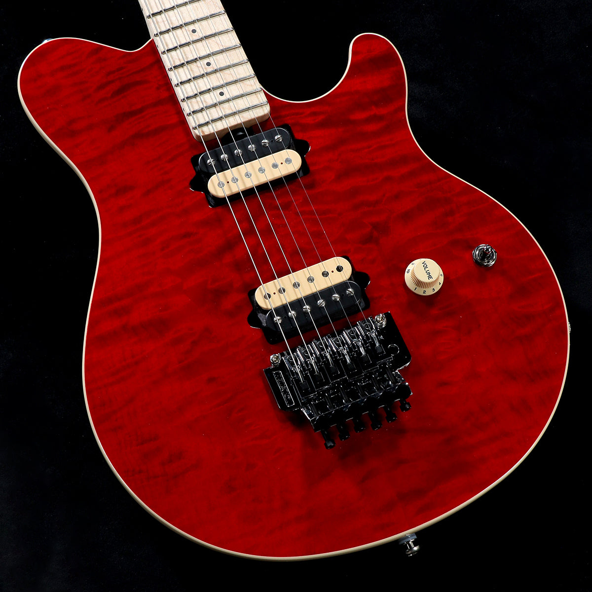 [SN H07886] Music Man / KID Limited AXIS Trans Red Quilted Maple Top Matching Head(Weight:3.34kg) [05]