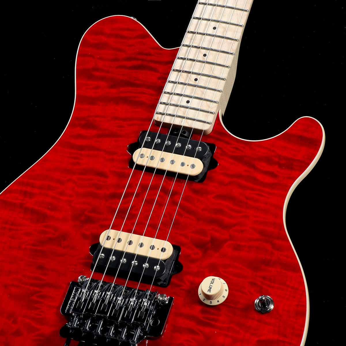 [SN H07886] Music Man / KID Limited AXIS Trans Red Quilted Maple Top Matching Head(Weight:3.34kg) [05]