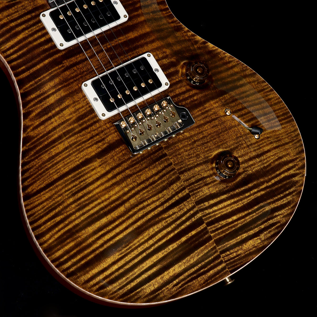 [SN 24 0377390] USED Paul Reed Smith (PRS) / 2023 Custom 24 10Top Yellow Tiger Pattern Thin Neck [05]