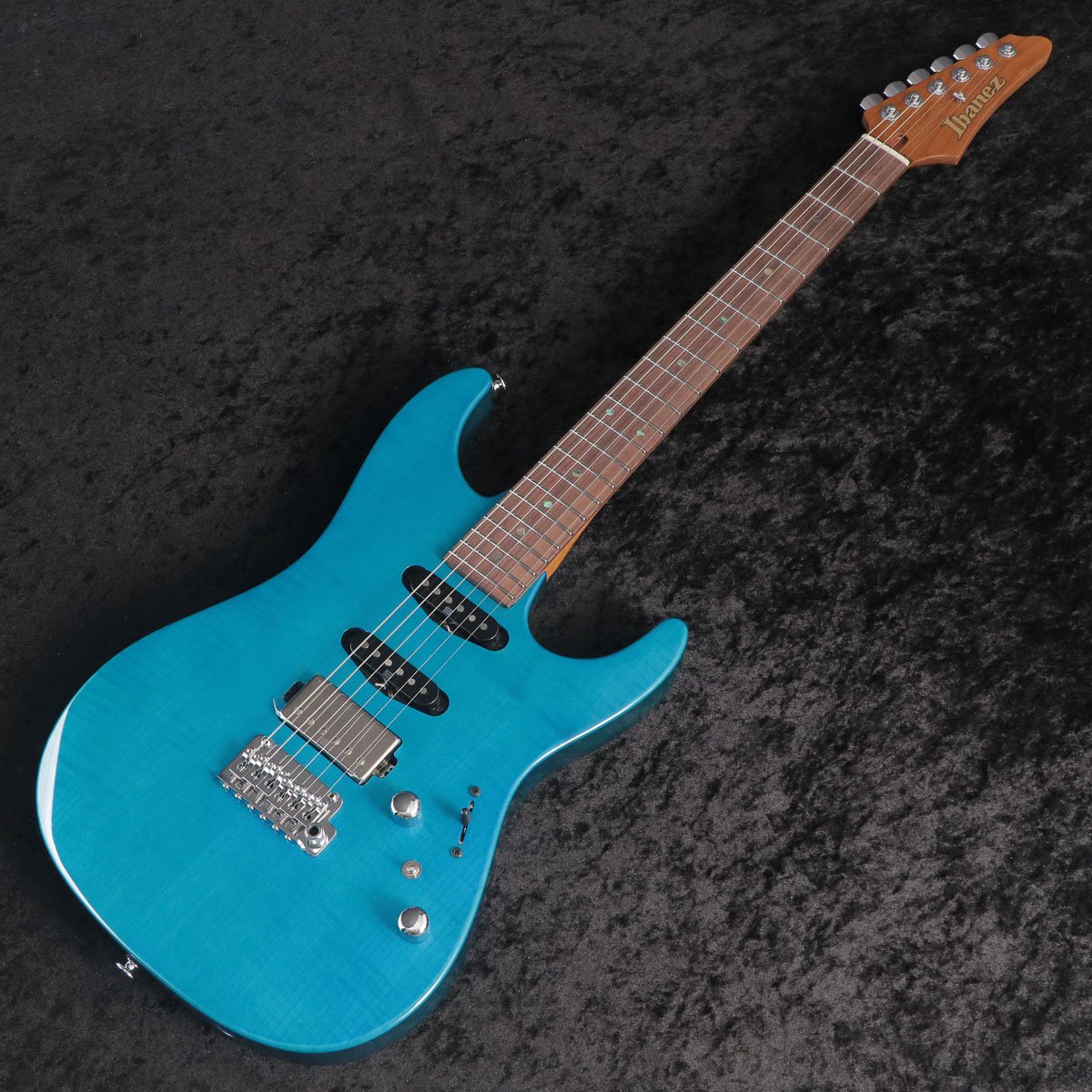 [SN F2512460] Ibanez / Martin Miller New Signature Model in AZ-N MMN1 Transparent Aqua Blue Ibanez [Made in Japan] [03]