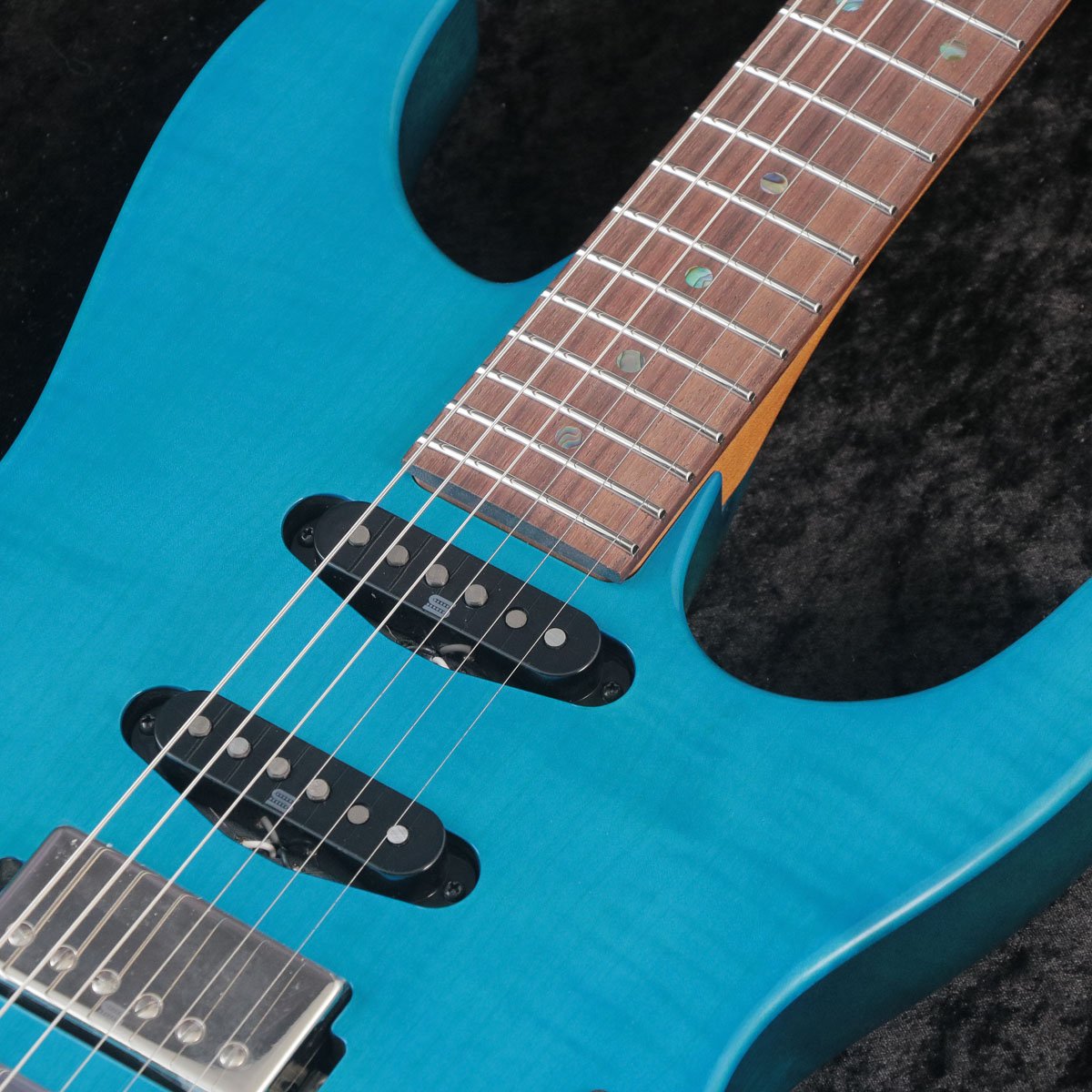 [SN F2512460] Ibanez / Martin Miller New Signature Model in AZ-N MMN1 Transparent Aqua Blue Ibanez [Made in Japan] [03]