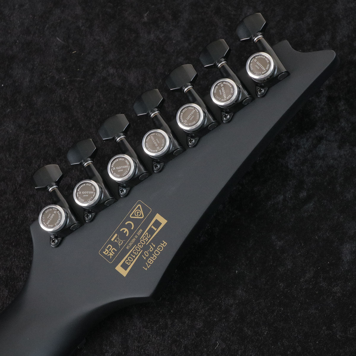 [SN I250303103] Ibanez / RGDRB71-BKF (Black Flat) Ibanez 7-string guitar IRON LABEL series [03]