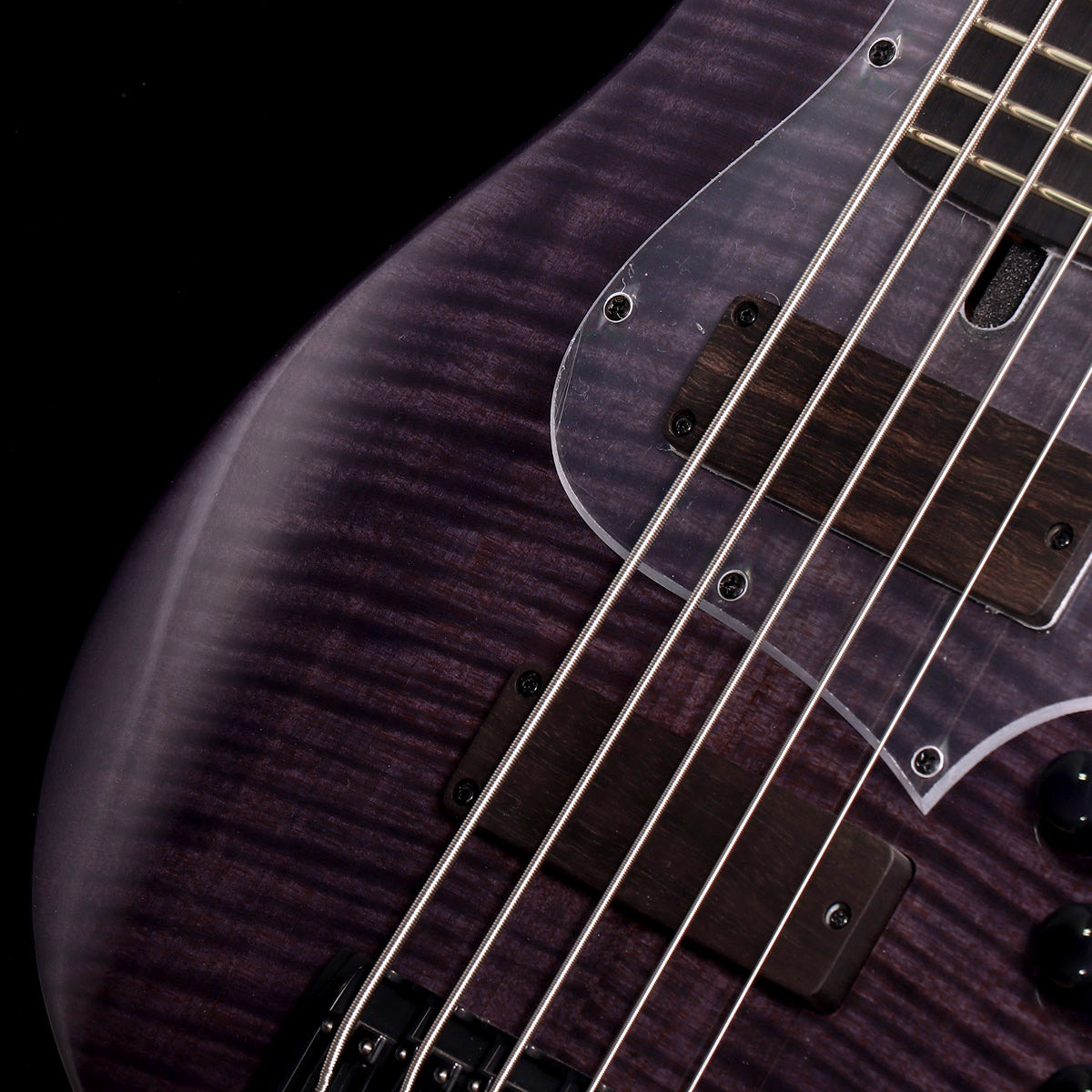 [SN 230254] Maruszczyk / Elwood L Custom 5st Flame Maple Top Ash Transparent Black [Order Model] [4.59kg] [08]