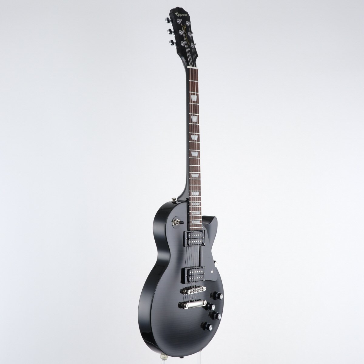 [SN 14061510305] USED Epiphone / Les Paul Classic T Trans Black [11]