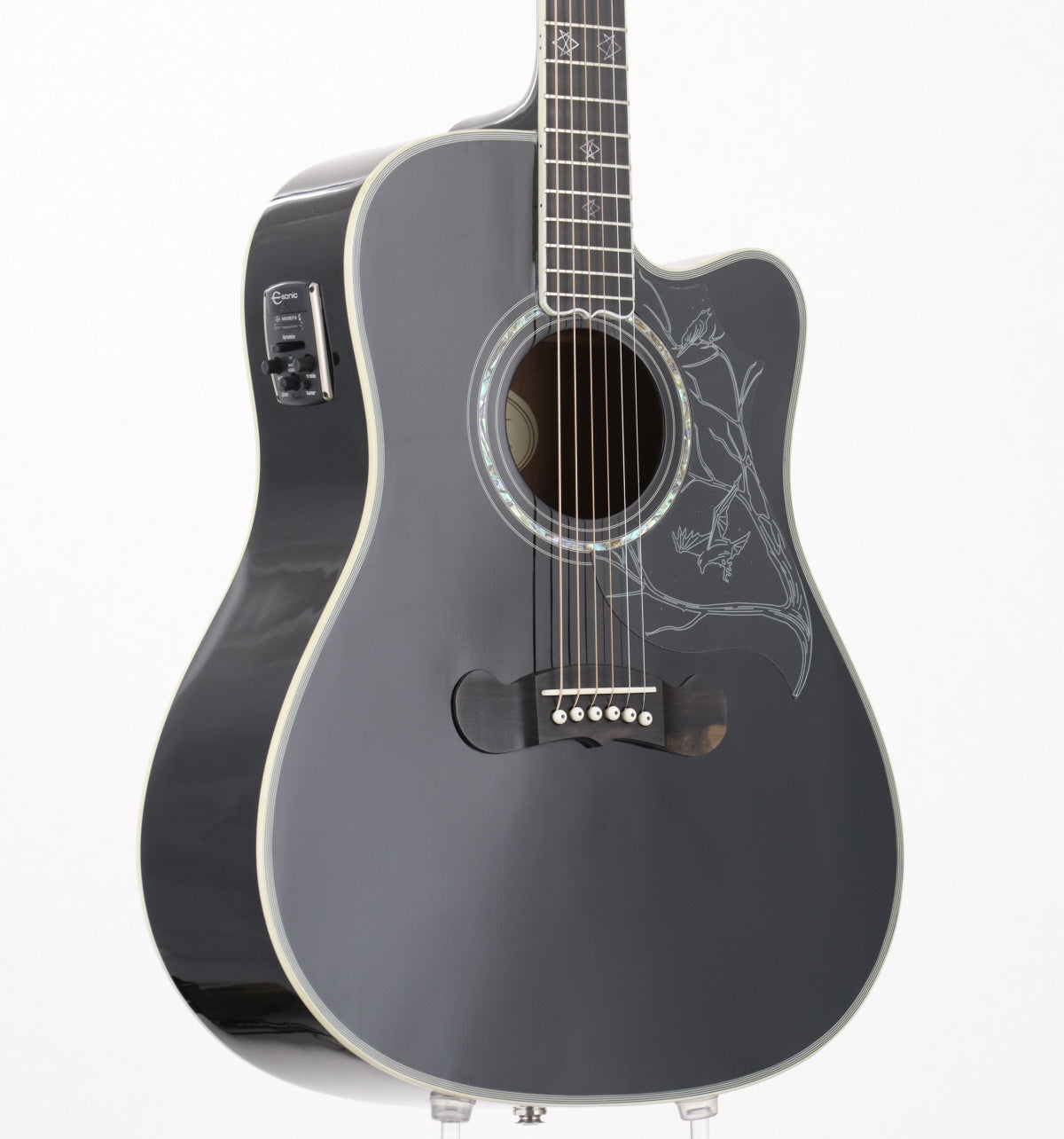 [SN 1005235244] USED EPIPHONE / Dave Navarro Jane Acoustic/Electric Ebony [Dave Navarro model] Epiphone Eleaco [08]