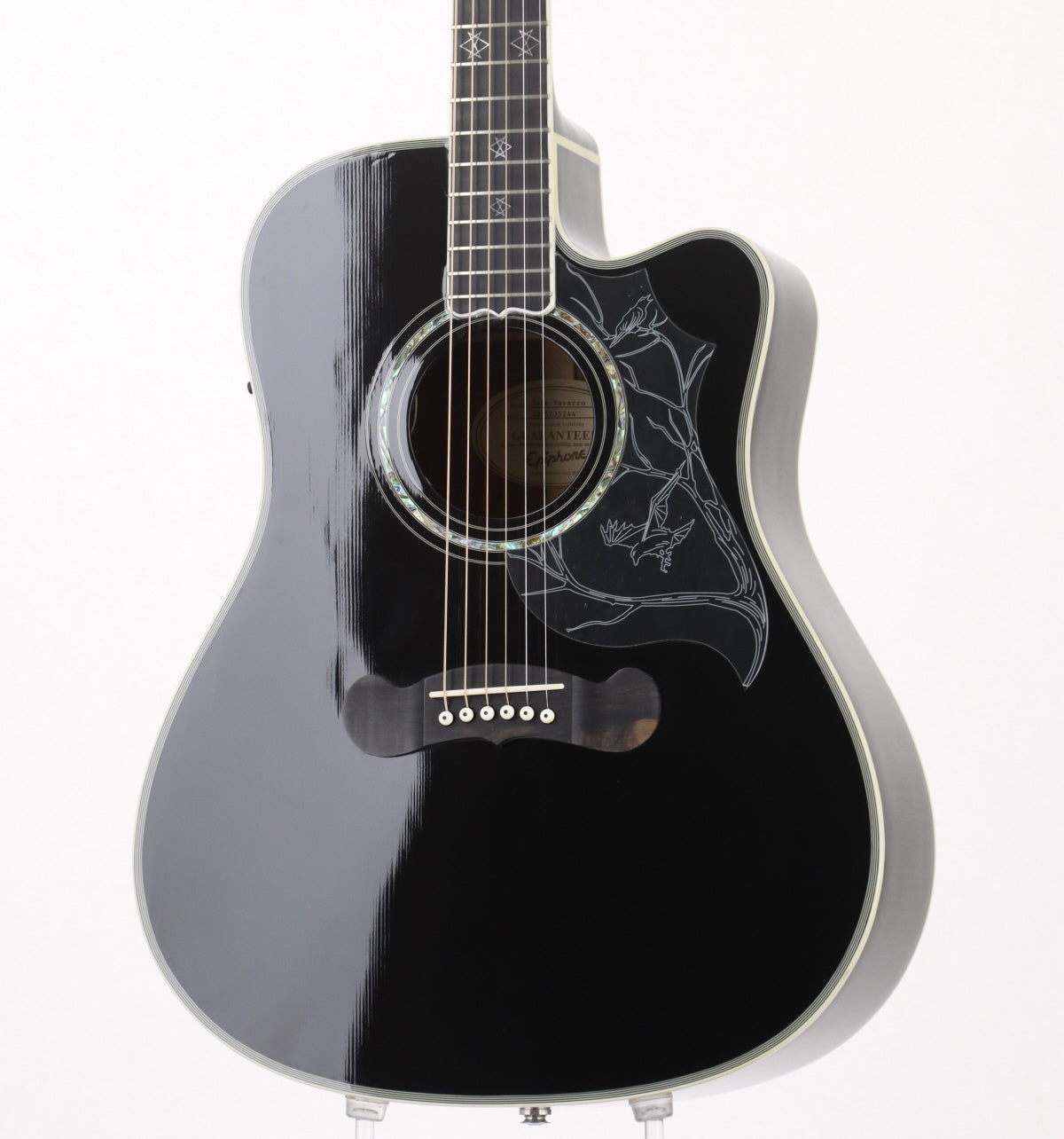 [SN 1005235244] USED EPIPHONE / Dave Navarro Jane Acoustic/Electric Ebony [Dave Navarro model] Epiphone Eleaco [08]