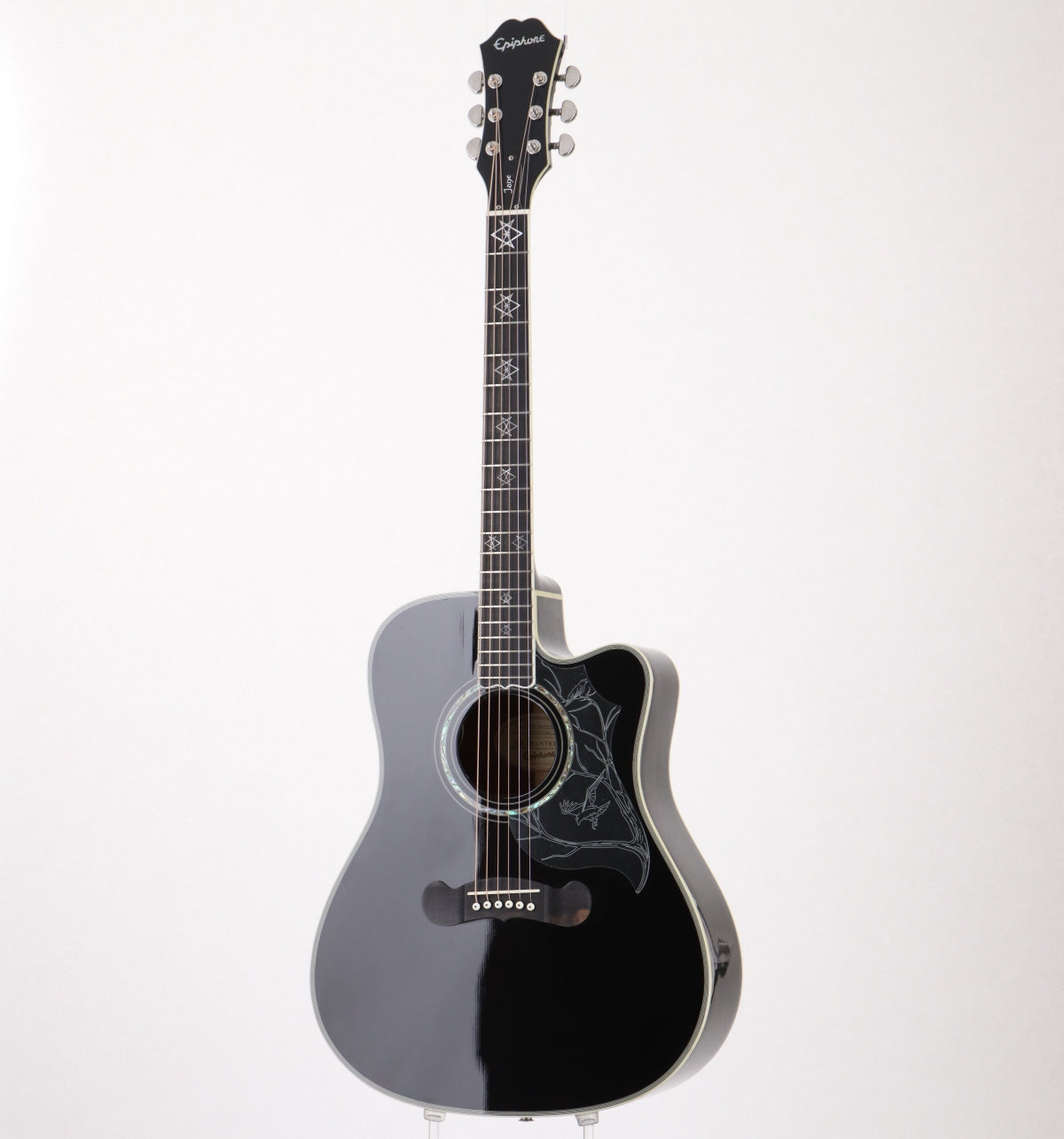 [SN 1005235244] USED EPIPHONE / Dave Navarro Jane Acoustic/Electric Ebony [Dave Navarro model] Epiphone Eleaco [08]