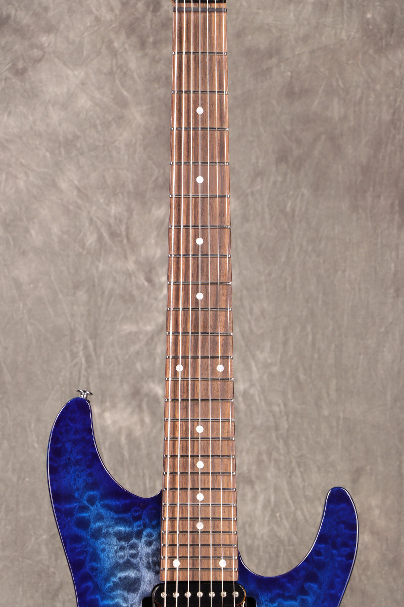 [SN I230310607] Ibanez / Premium Series AZ427P2QM-TUB (Twilight Blue Burst) [7-string model][S/N I230310607][B-class outlet special price]. [80]