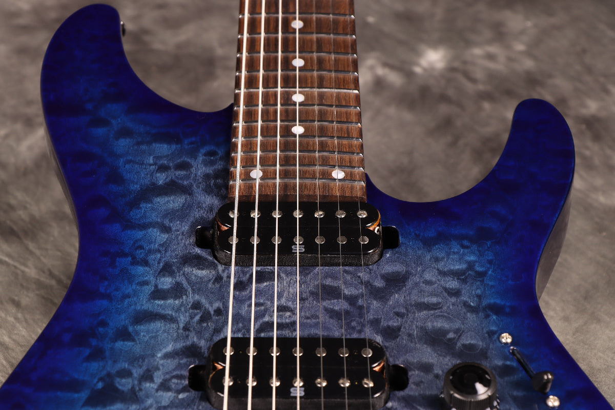 [SN I230310607] Ibanez / Premium Series AZ427P2QM-TUB (Twilight Blue Burst) [7-string model][S/N I230310607][B-class outlet special price]. [80]