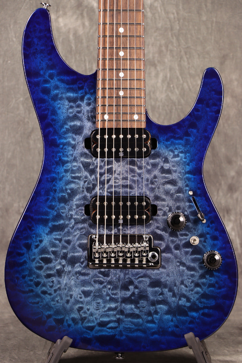 [SN I230310607] Ibanez / Premium Series AZ427P2QM-TUB (Twilight Blue Burst) [7-string model][S/N I230310607][B-class outlet special price]. [80]