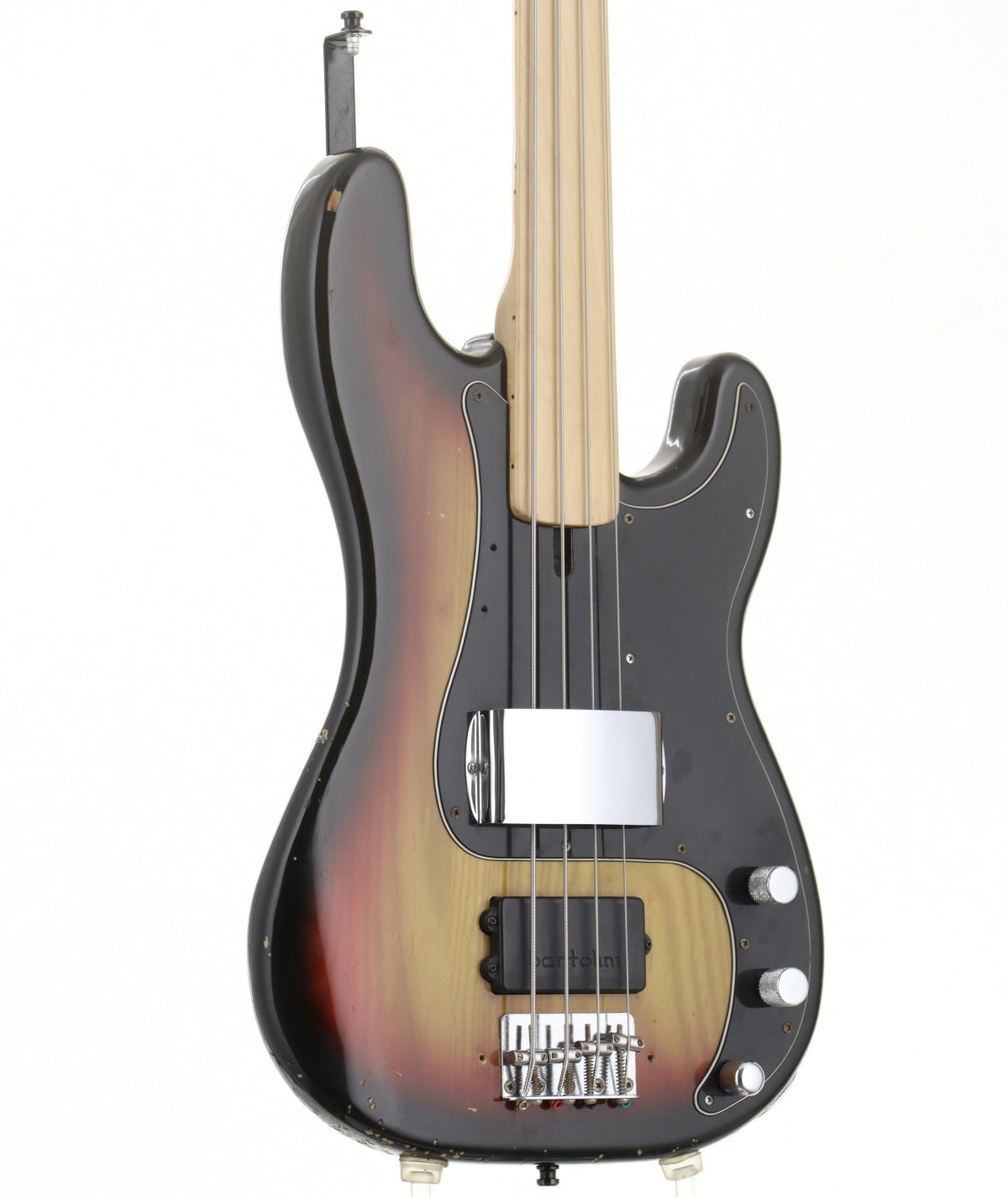 [SN S748624] USED FENDER / 1977 PRESISIONBASS FRETLESS SUNBURST MAPLE NECK [05]