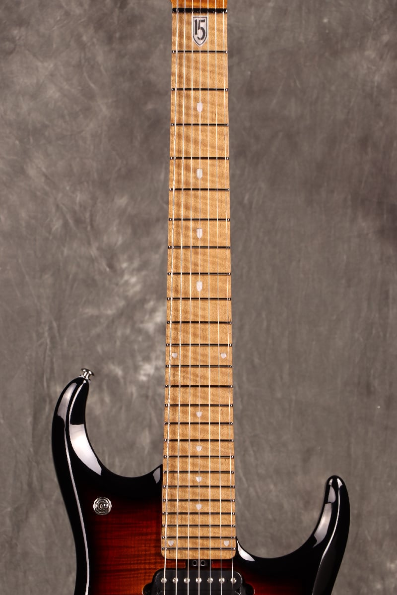 [SN K02725] Music Man / John Petrucci Signature JP15-7 M Tiger Eye 7-Strings Roasted Maple Top [3.49kg][S/N:K02725] [80]