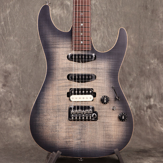 [SN F2410893] Ibanez / Prestige Tom Quayle Signature Model TQM2-CUF (Charcoal Black Burst Flat) Ibanez [S/N F2410893]. [80]