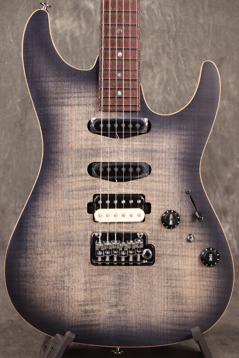 [SN F2410893] Ibanez / Prestige Tom Quayle Signature Model TQM2-CUF (Charcoal Black Burst Flat) Ibanez [S/N F2410893]. [80]