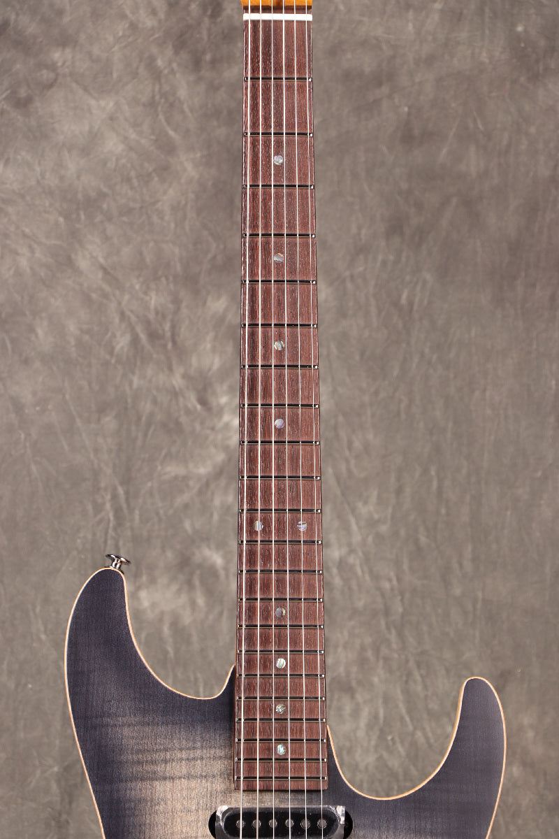 [SN F2410893] Ibanez / Prestige Tom Quayle Signature Model TQM2-CUF (Charcoal Black Burst Flat) Ibanez [S/N F2410893]. [80]