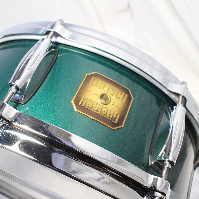 USED GRETSCH / FACTORY VINYARD GCS4157K Cadillac Green 14x5 Gretsch Snare Drum [08]