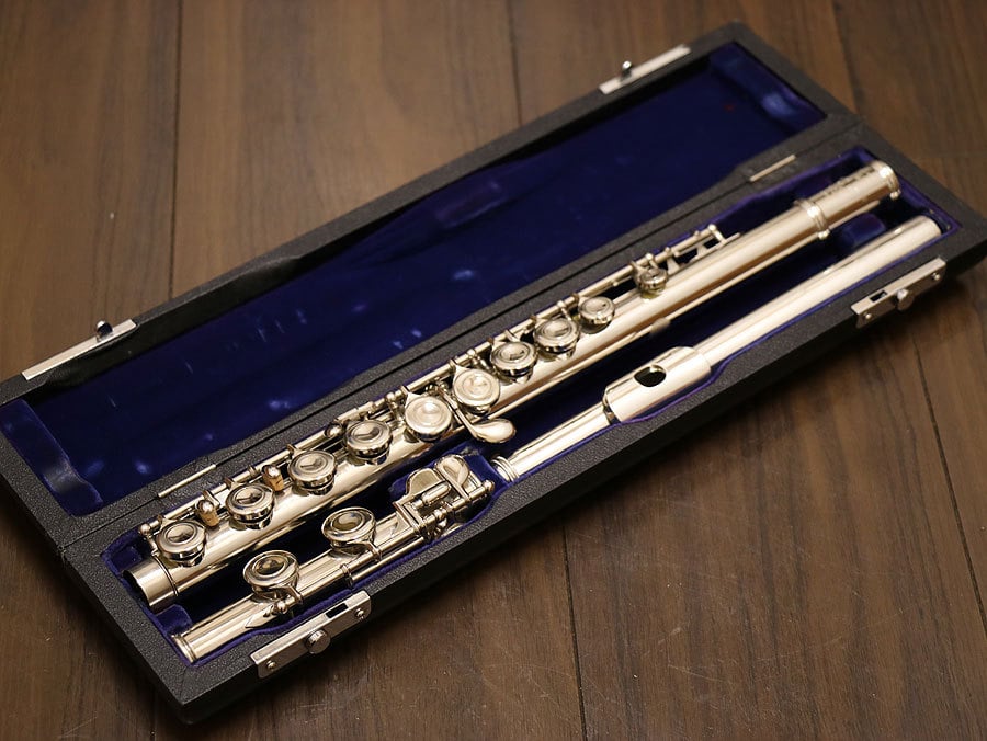 [SN 19480] USED SANKYO / SANKYO ETUDE Headstock Silver Flute [10]