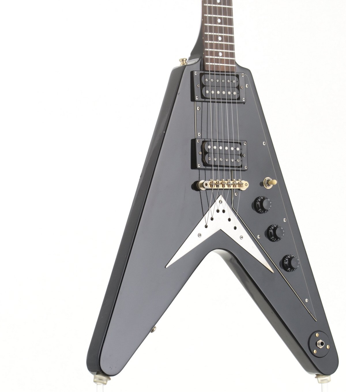 [SN U99091318] USED Epiphone / 1958Korina Flying V Ebony [11]