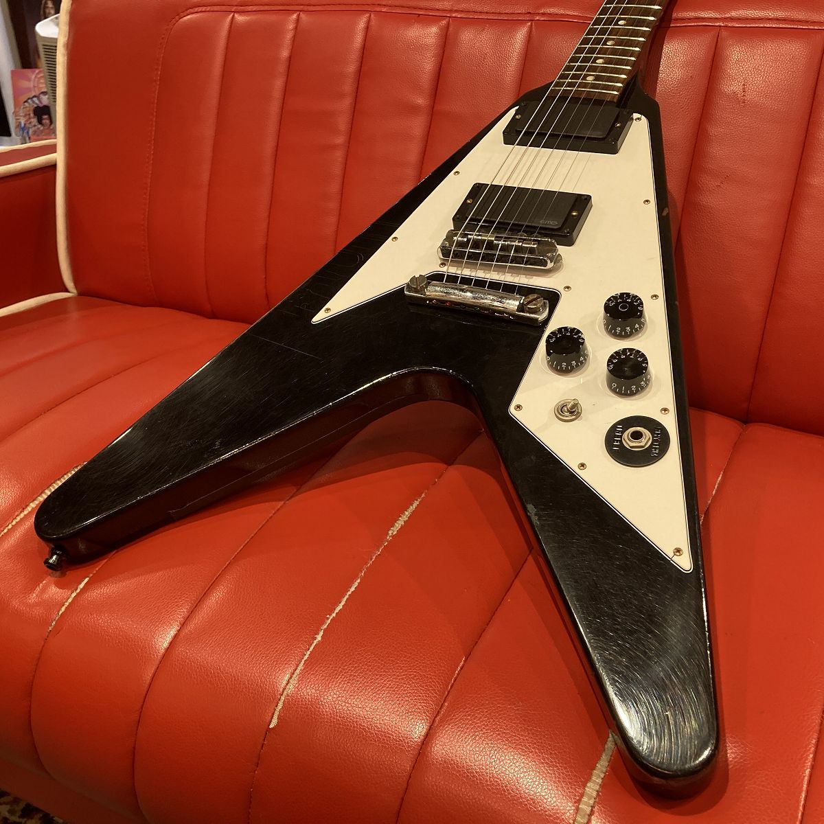 [SN 041] USED Gibson Custom Shop / Kirk Hammett Flying V Aged Ebony -2012- [04]