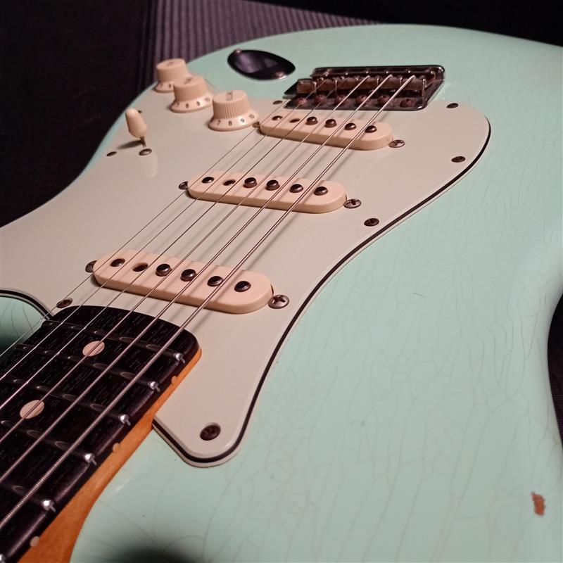 [SN R83128] USED Fender Custom Shop / 1963 Stratocaster Journeyman Relic Feded Surf Green -2015- [04]