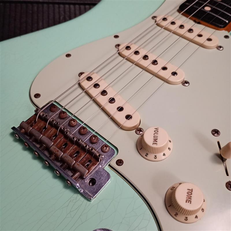 [SN R83128] USED Fender Custom Shop / 1963 Stratocaster Journeyman Relic Feded Surf Green -2015- [04]