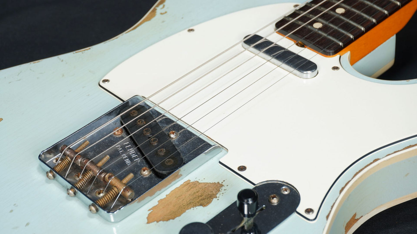 [SN R88253] USED Fender Custom Shop / 1960 Telecaster Custom Heavy Relic Sonic Blue -2017- [04]