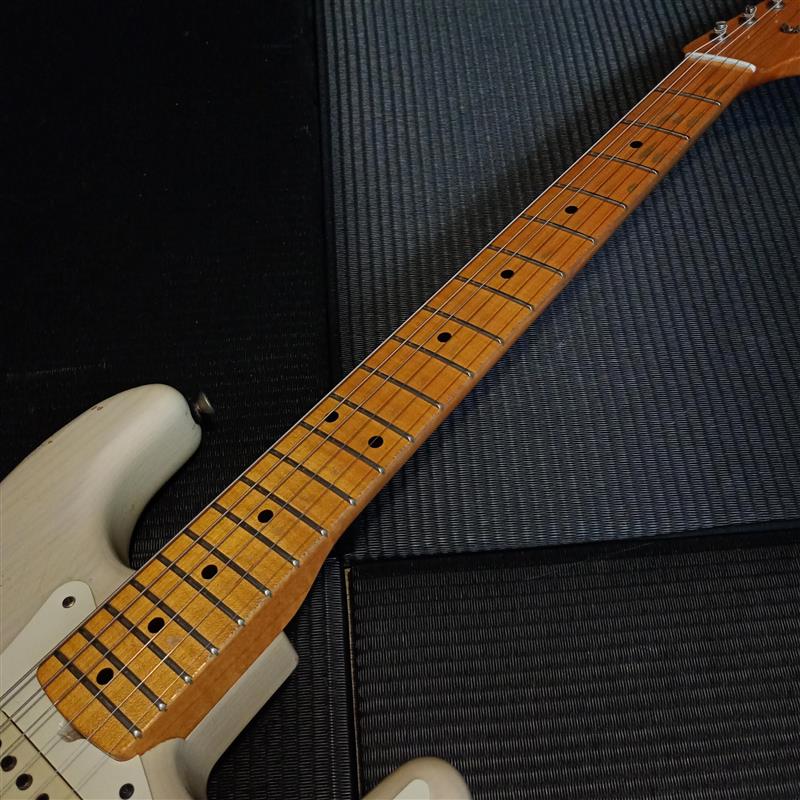 [SN R86595] USED Fender Custom Shop / 1957 Stratocaster Relic White Blonde-2016- [04]